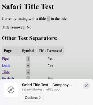Screenshot of iOS share menu, the title is maintained Screenshot of iOS share menu, the title is maintained