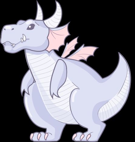 A pudgy dragon, the Mythic mascot