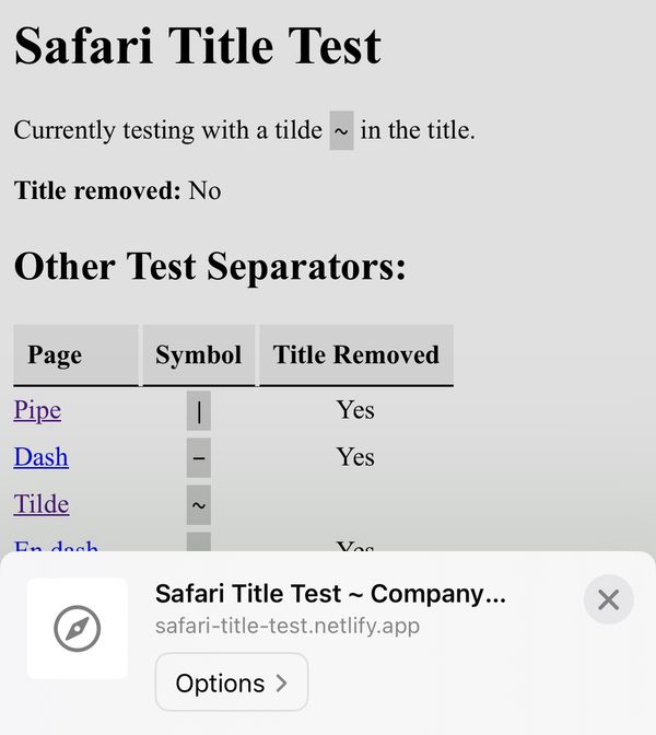 Screenshot of iOS share menu, the title is maintained Screenshot of iOS share menu, the title is maintained