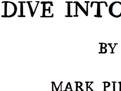 Screenshot of diveintohtml5.org Screenshot of diveintohtml5.org